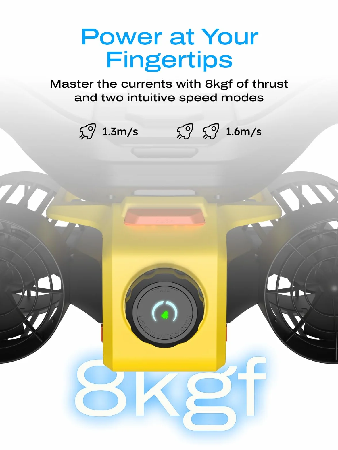 LEFEET C1 Scooter subacqueo a Doppio Motore IPX8 Impermeabile 30 m 60 min Batteria Supporto Action Camera