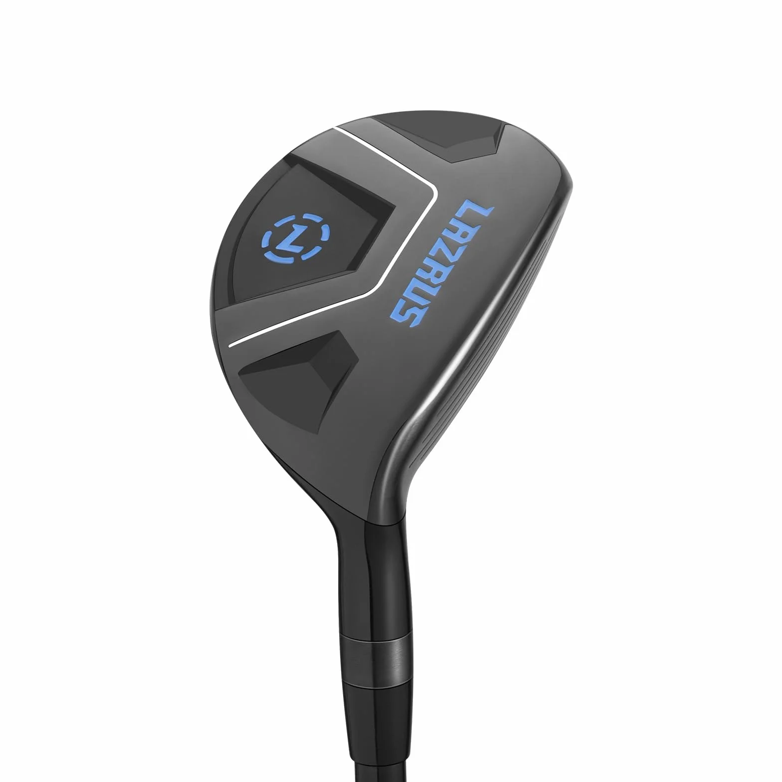 LAZRUS GOLF Mazze da Golf Ibride Premium Uomo Singola Destra Sinistra Grafite Flex Regolare Nero 2 DX