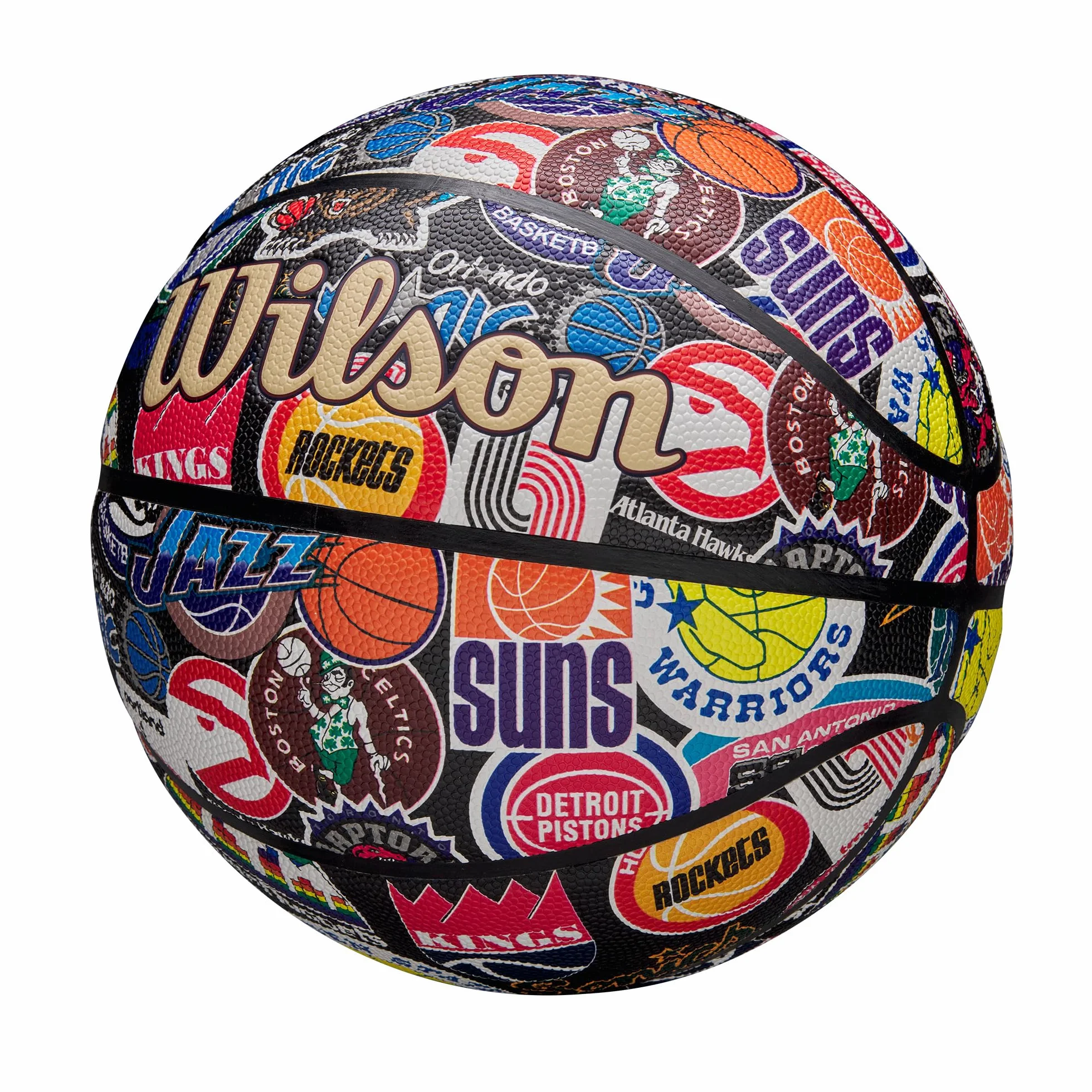 Wilson Pallone da Basket Retrò NBA All Team Taglia 7 Dual Depth Pure Feel