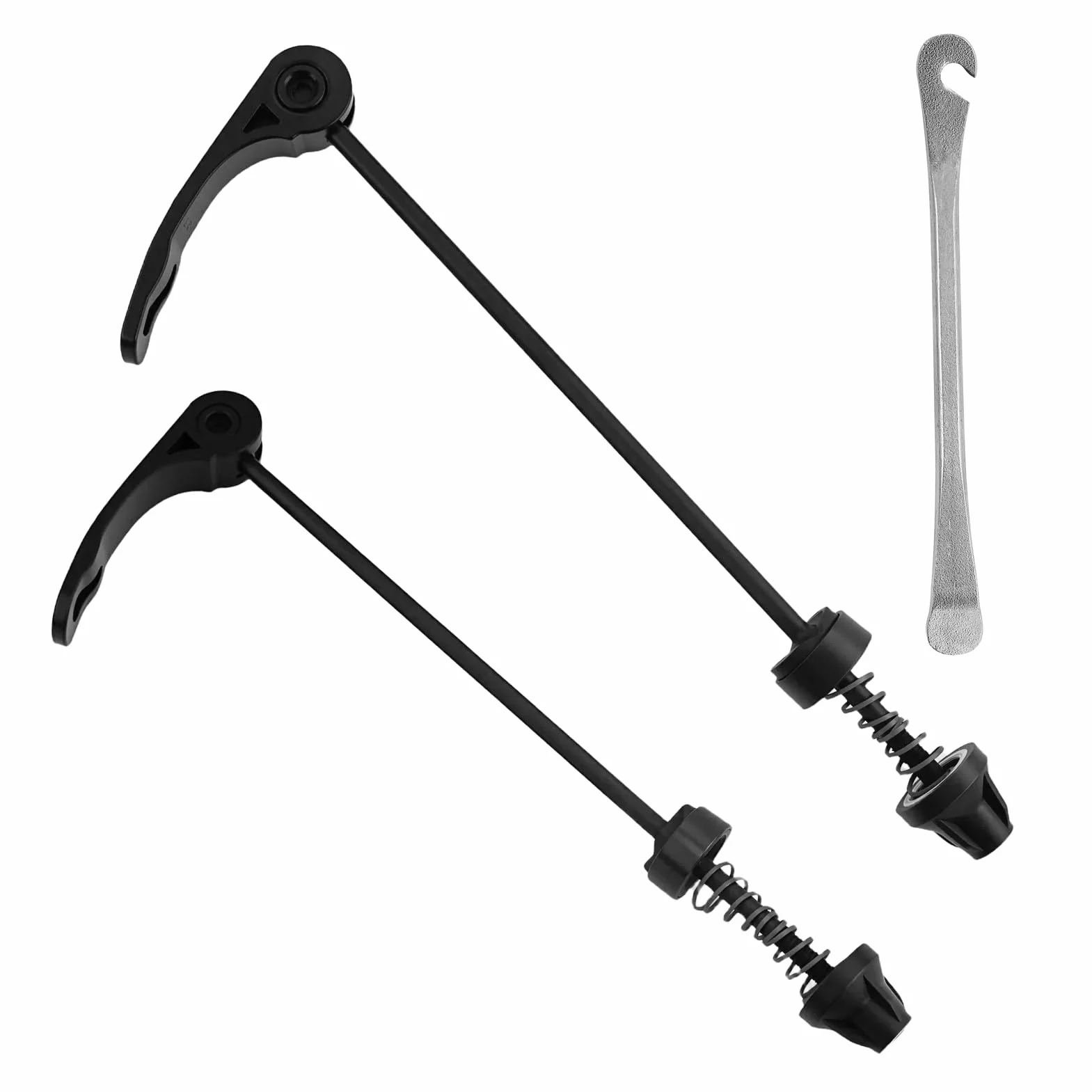 Set 2 tenditori a sgancio rapido per bicicletta MTB anteriore posteriore