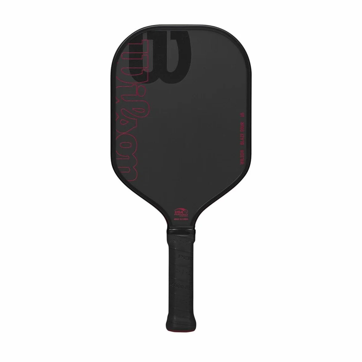WILSON Blaze Series Racchette da pickleball impugnatura 6,5 cm nero/rosso