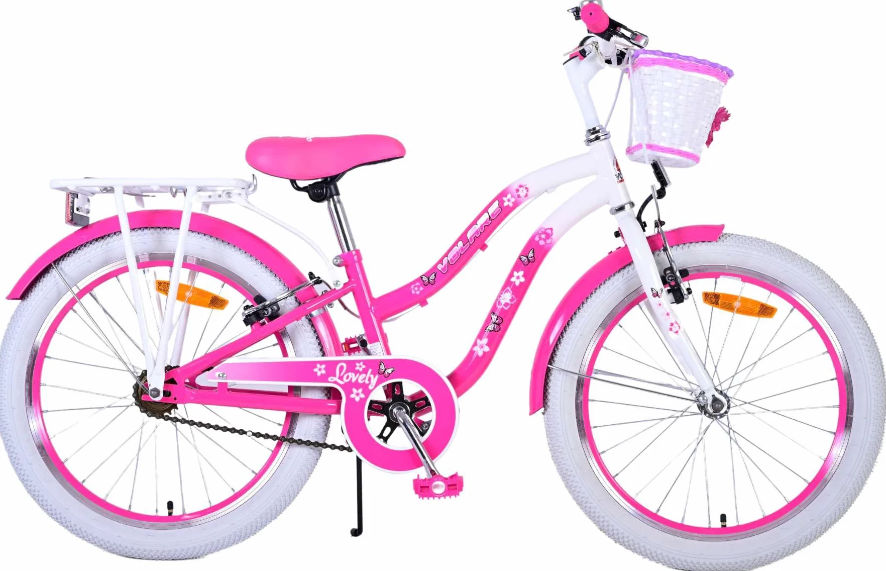 Bicicletta da bambina 20 pollici Lovely con cestino e portapacchi