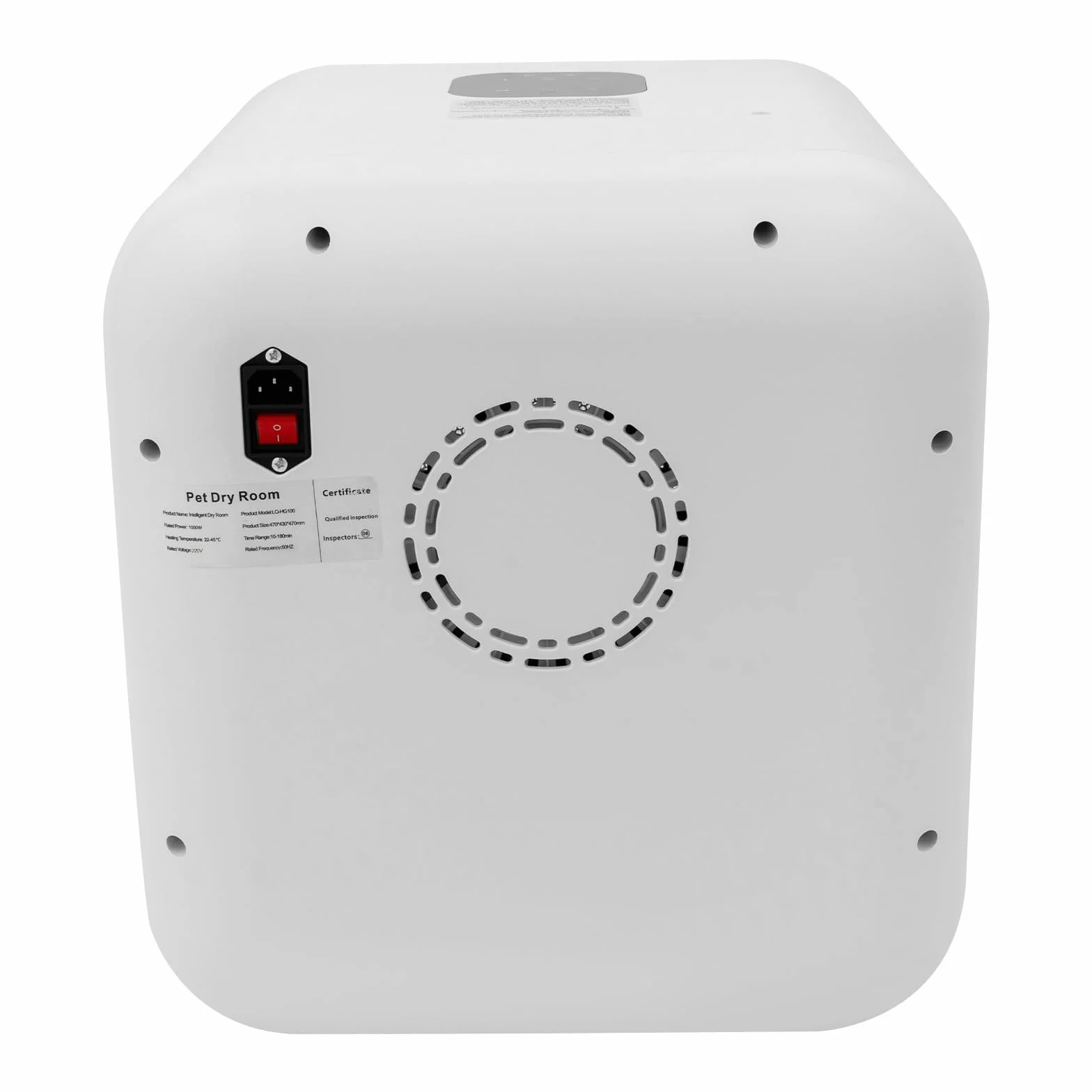 Asciugatrice elettrica per animali domestici 62L 800W 22-45°C 10-180 min