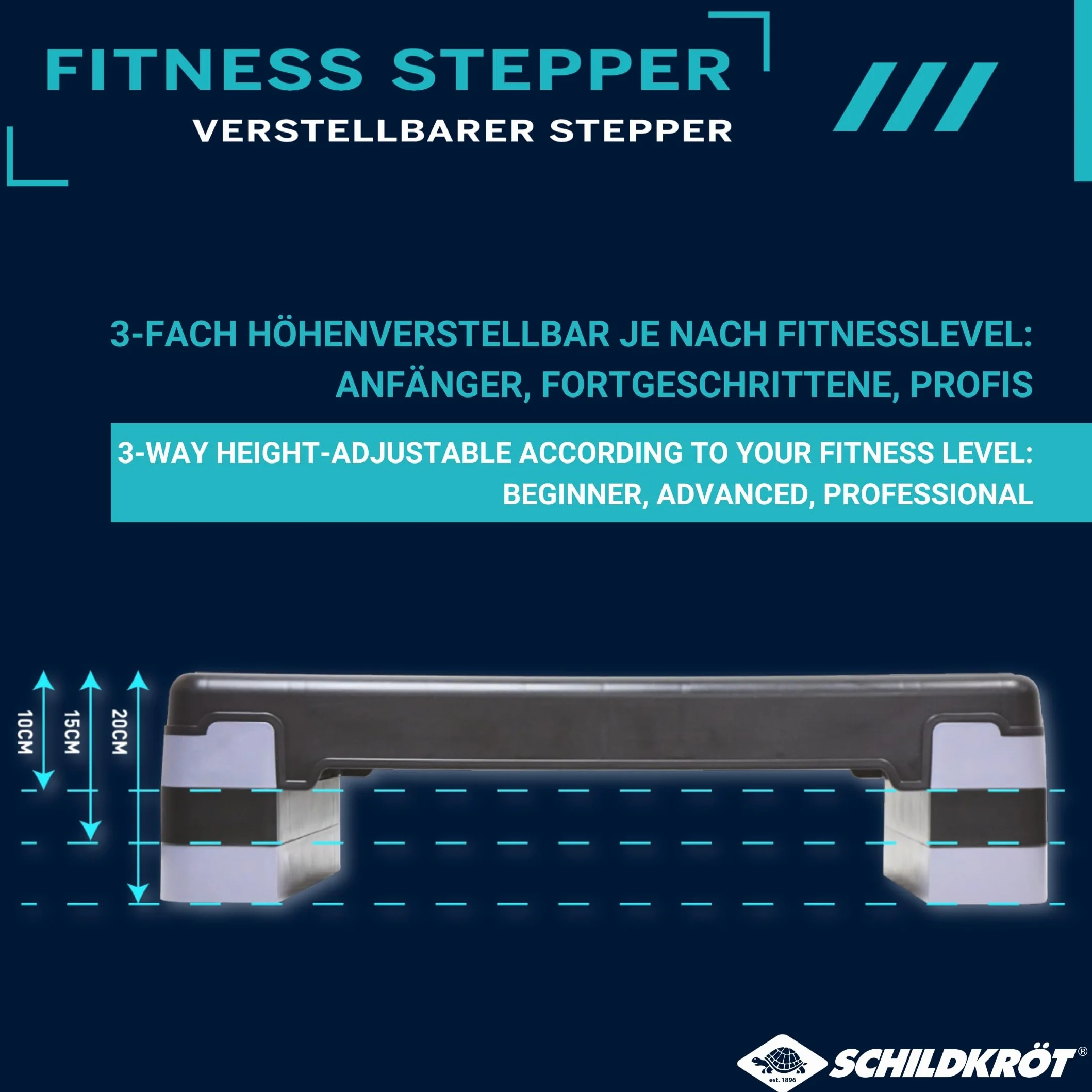 Schildkröt Fitness Stepper, 3fach