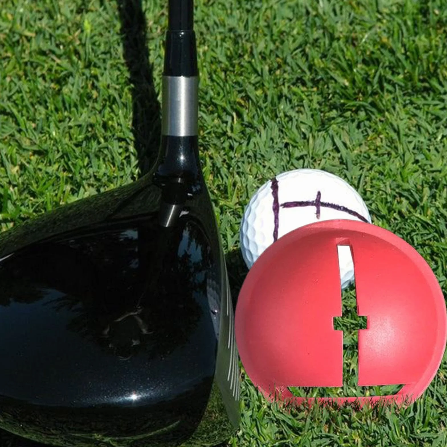 Golf Ball Line Marker | Professional Precision Ball Liner with Pen | Golf Line Drawing Marking Tool