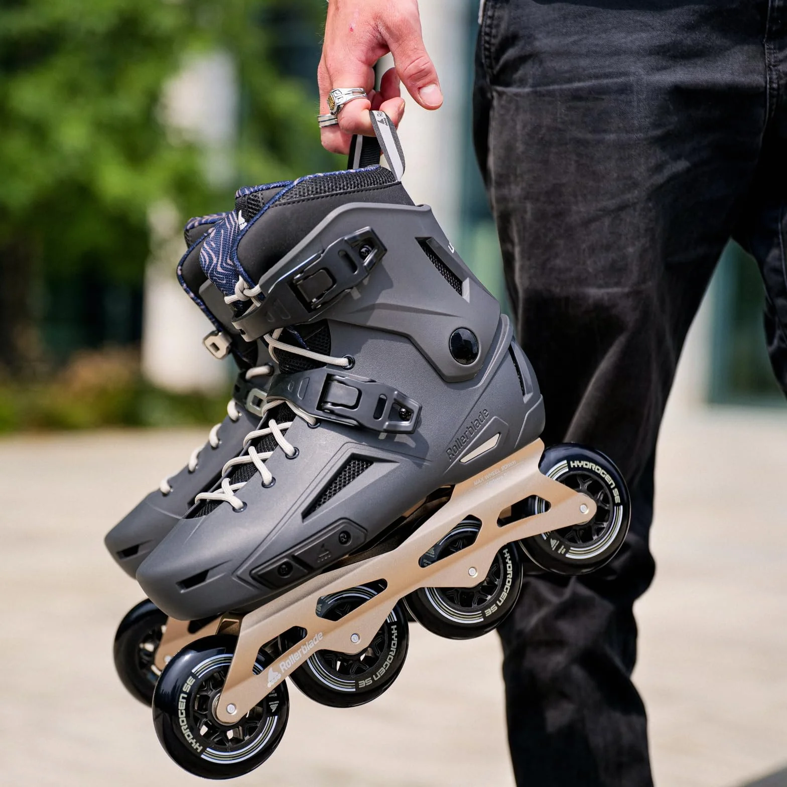 Rollerblade LIGHTNING 90, Pattini in linea Uomo, antracite/tortora
