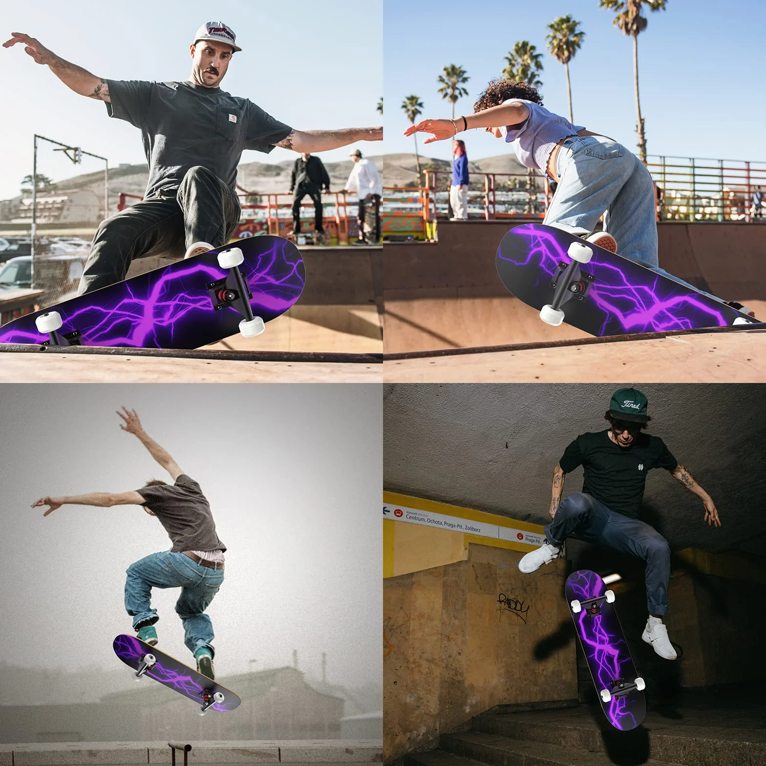 LAYENNE Skateboard,skateboard completo professionale da 31 * 8 pollici,tavola skateboard 7 strati acero,Staffa ABEC-11,adatto per adulto, principianti, ragazzi, ragazze, adolescenti e bambino