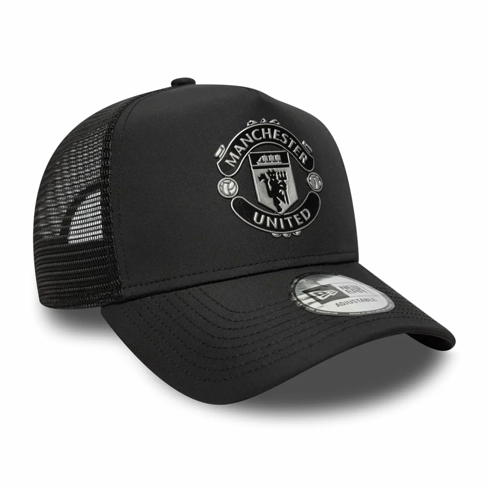 New Era Manchester United Cappello da camionista riflettente nero