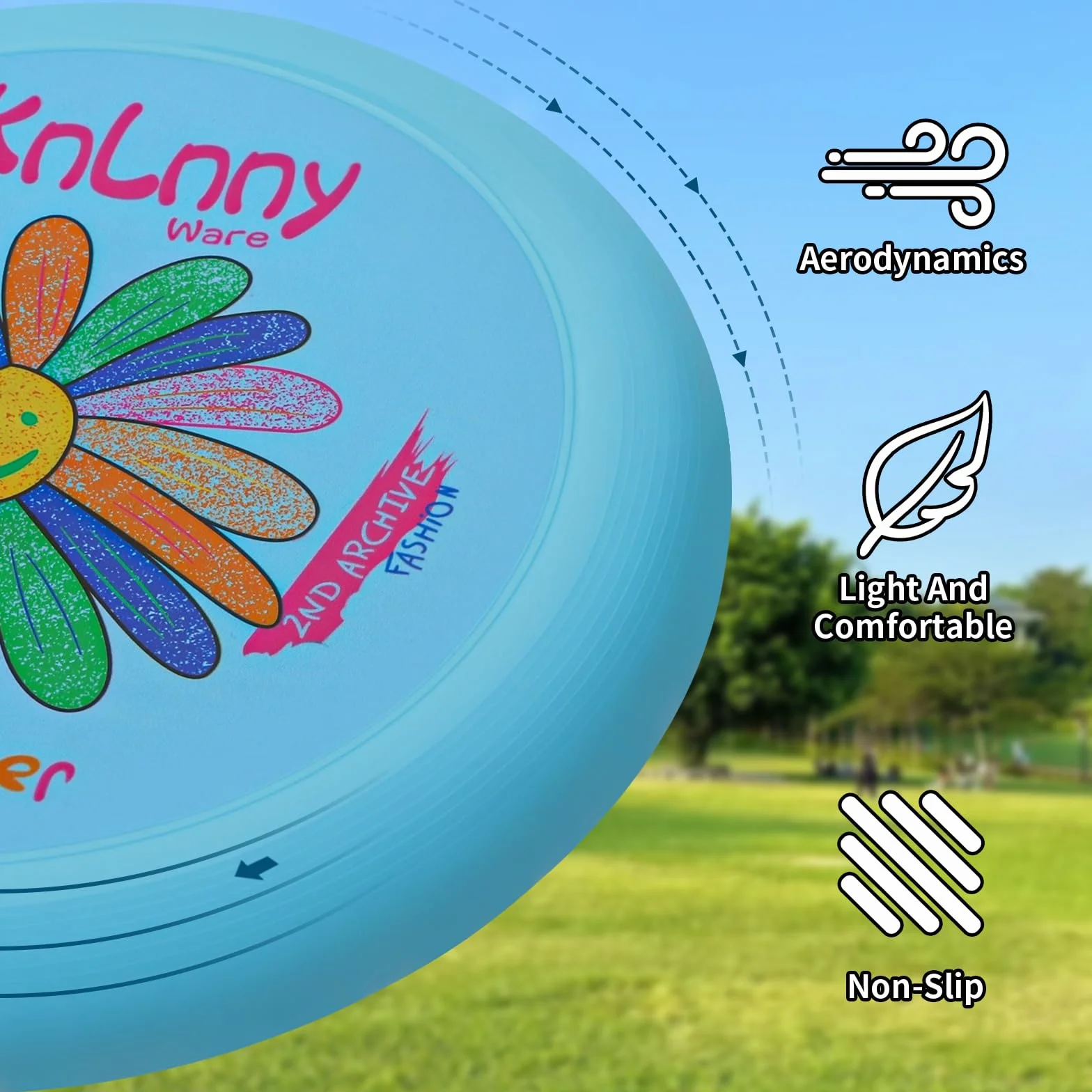 KnLnny Ware Disco Volante da 175 g – Giochi all'aperto, Campeggio, Spiaggia