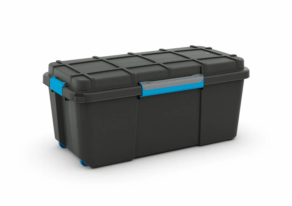 Prime Scuba-Set da immersione 65 litri nero a baule con ruote