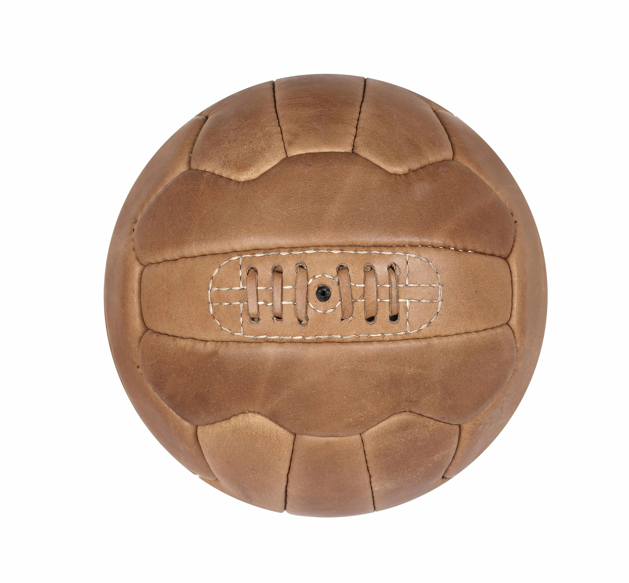 Pallone da calcio vintage in pelle anticata FNine