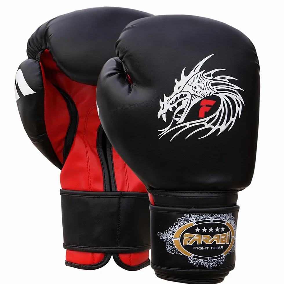 Farabi Sports Dragon Boxing Gloves MMA Muay Thai Kickboxing Fitness Punching