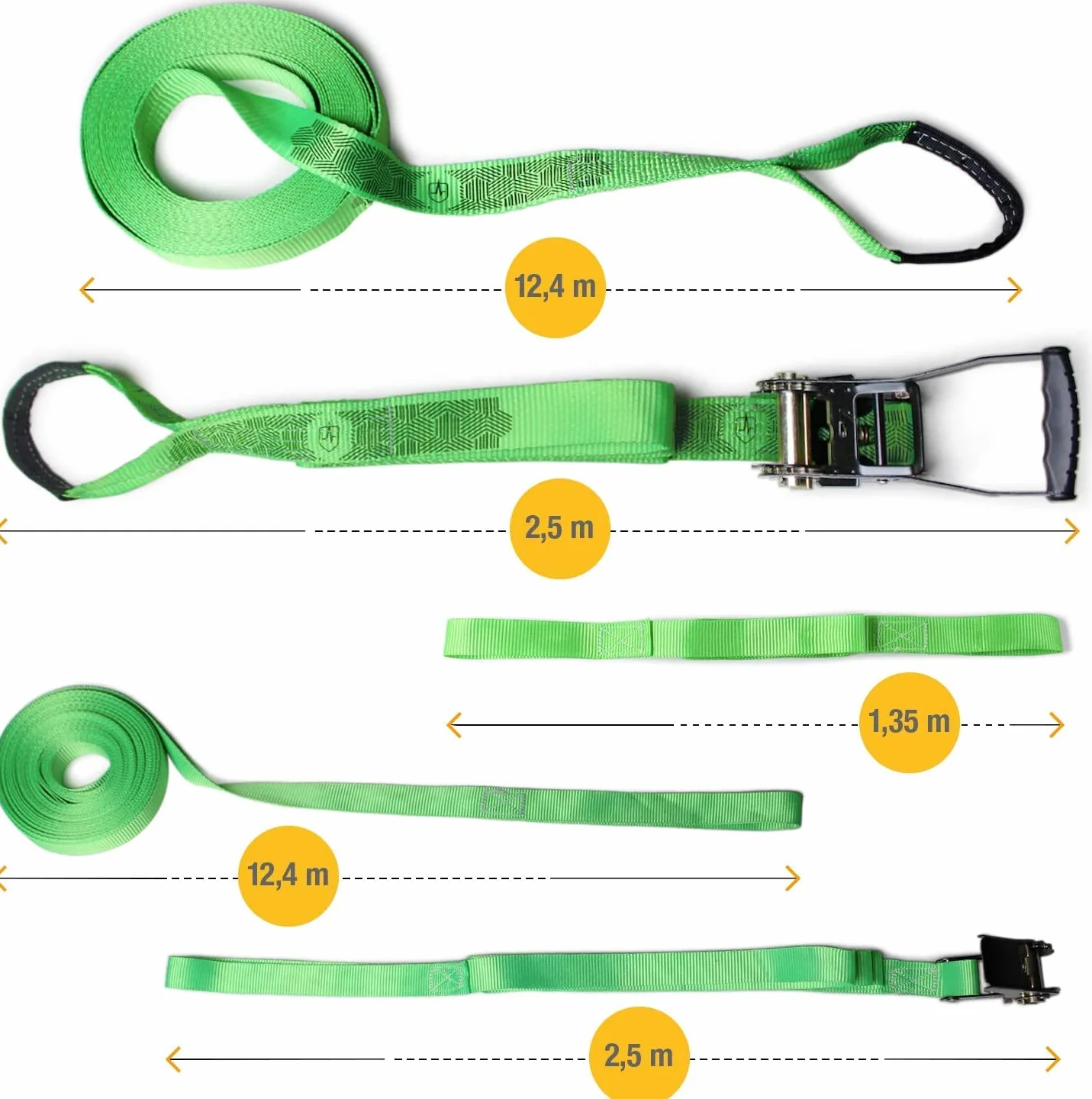 High Pulse Slackline kit 15m Set completo cricchetto protezione corda ausiliaria bilanciamento protezione albero borsa