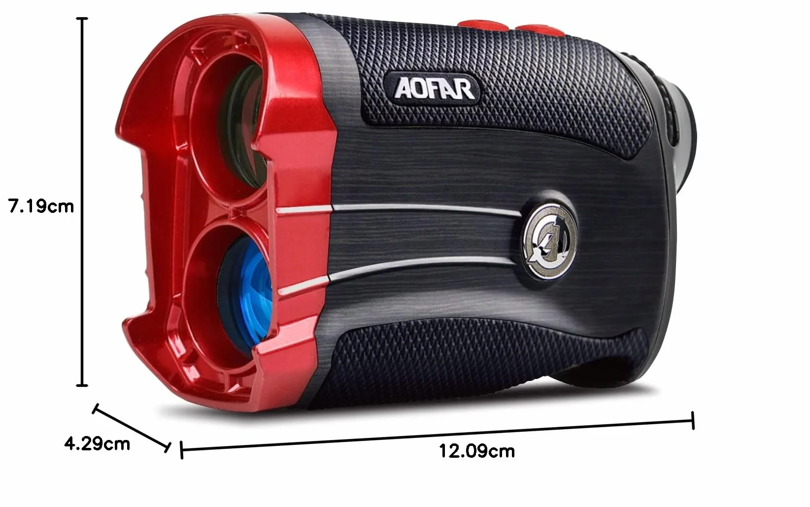 AOFAR GX-2S Telemetro da Golf con Pendenza On/off,con Blocco Bandiera e Vibrazione,600M/660Y White Range Finder,Waterproof, Gift Packaging