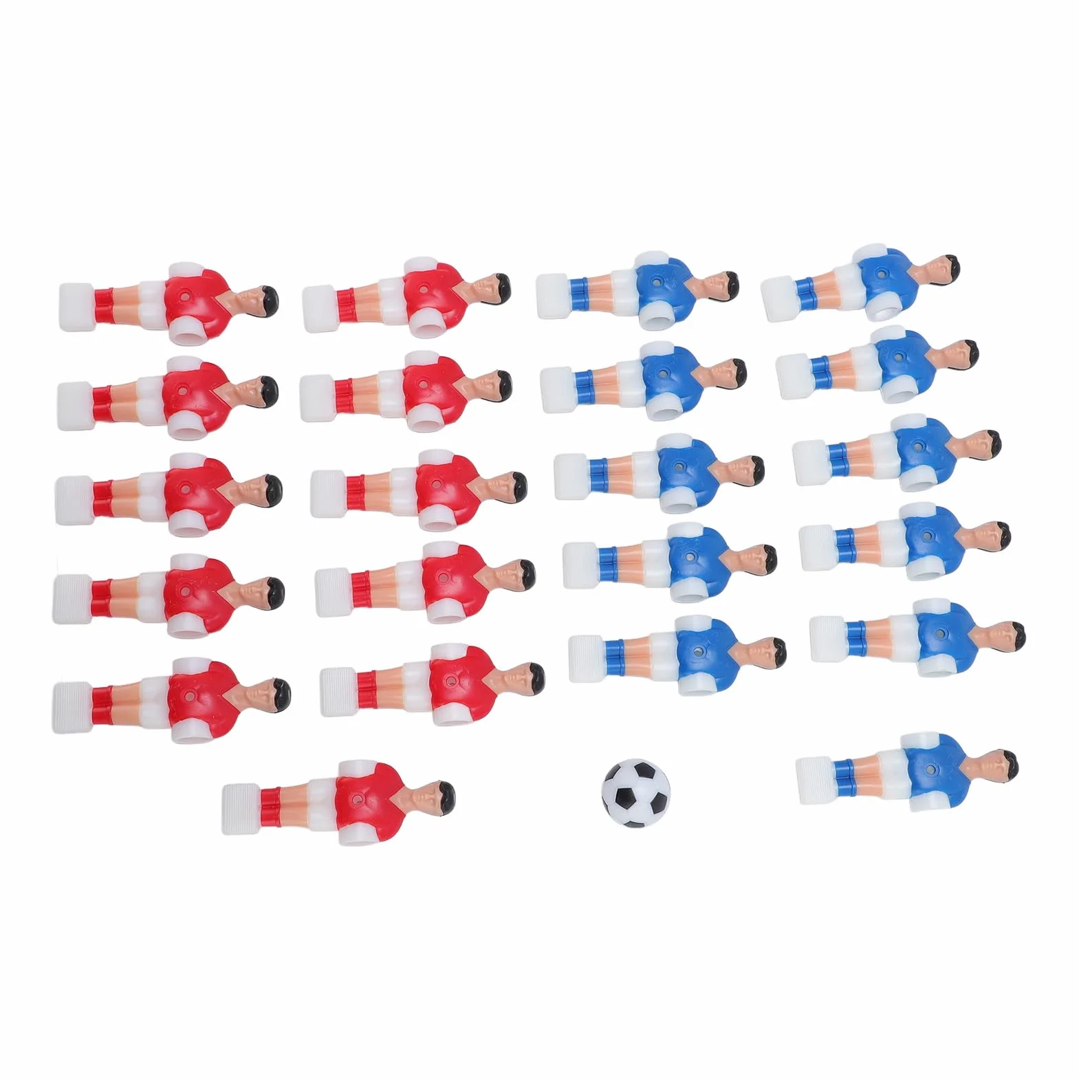 Dioche Accessorio per Biliardino 22PCS 11 Giocatori Rossi e 11 Blu con Pallina 32 mm