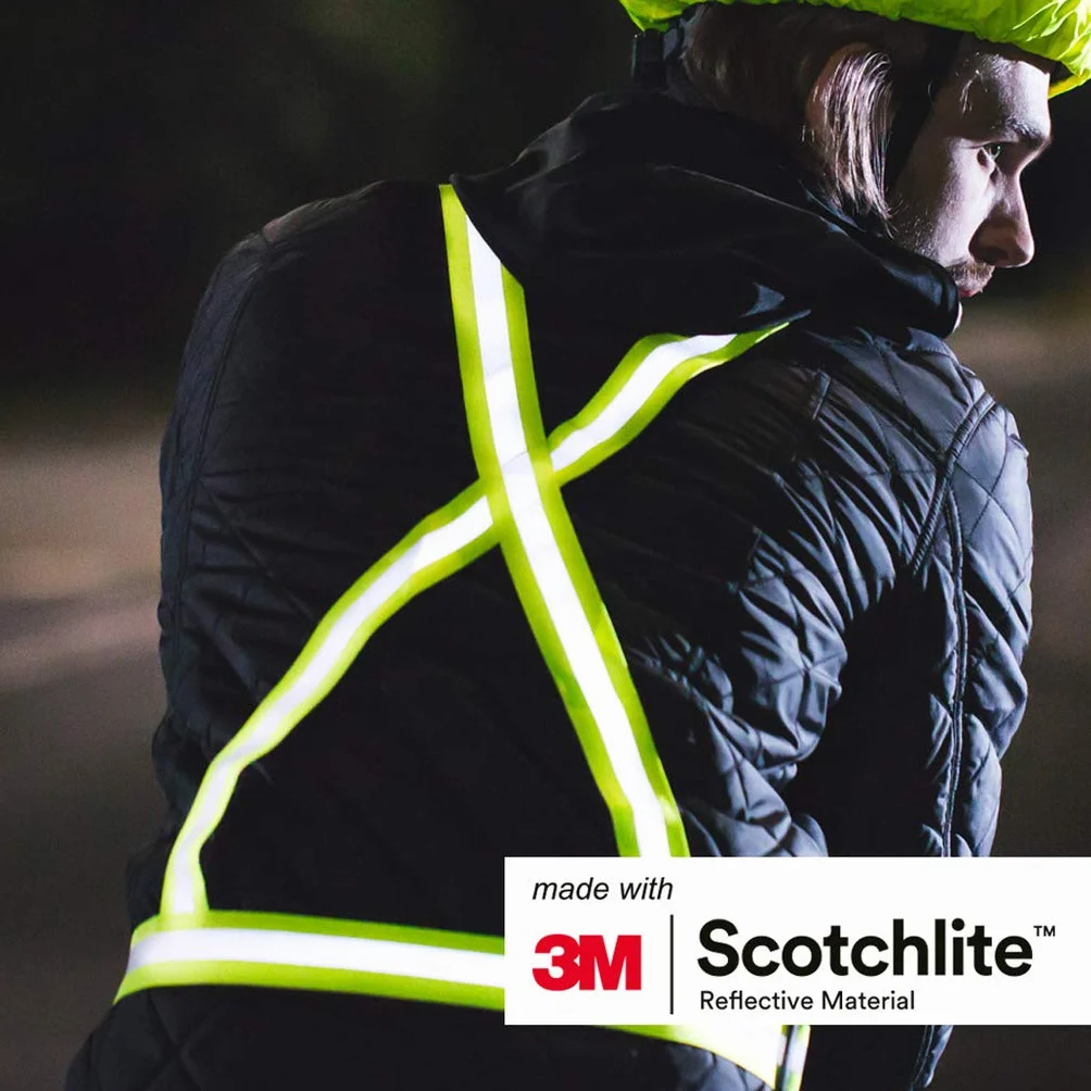 Salzmann Gilet Riflettente Alta Visibilità 3M Scotchlite per Ciclismo Corsa Jogging