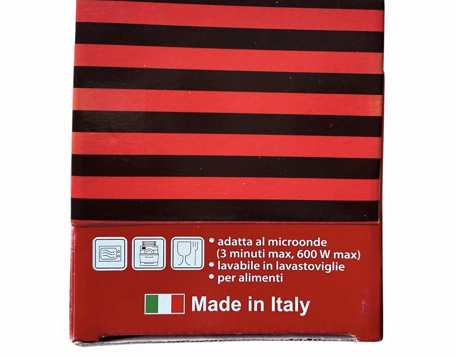 GMM Tazza Melamina Rosso Nero Milano