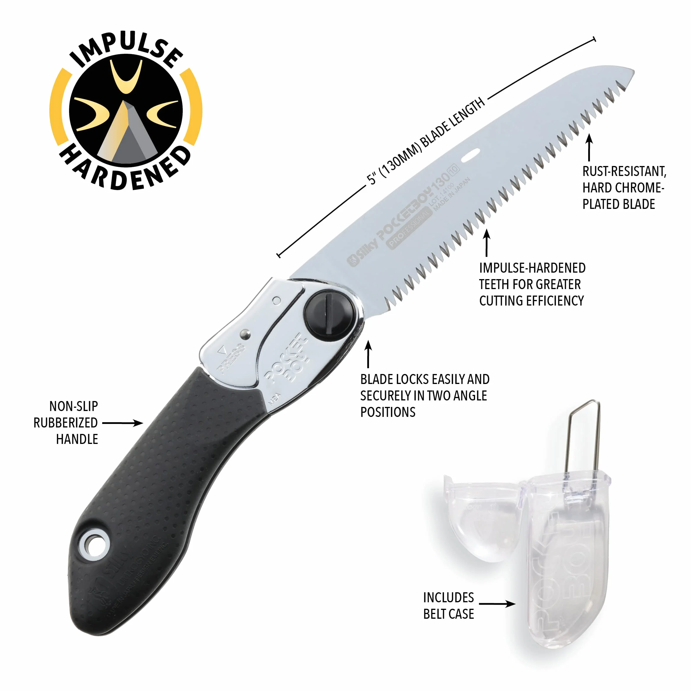 Silky SKS34013 Coltello Tascabile, Unisex – Adulto, Nero, Taglia Unica