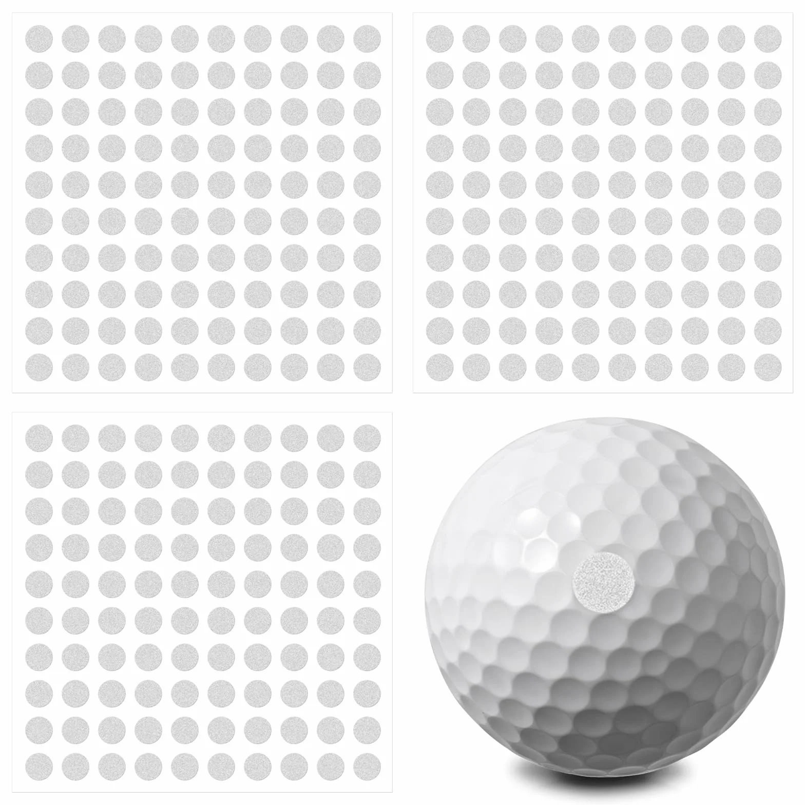 Adesivi riflettenti per palline da golf, accessori per simulatori, tracciamento lancio, analisi swing