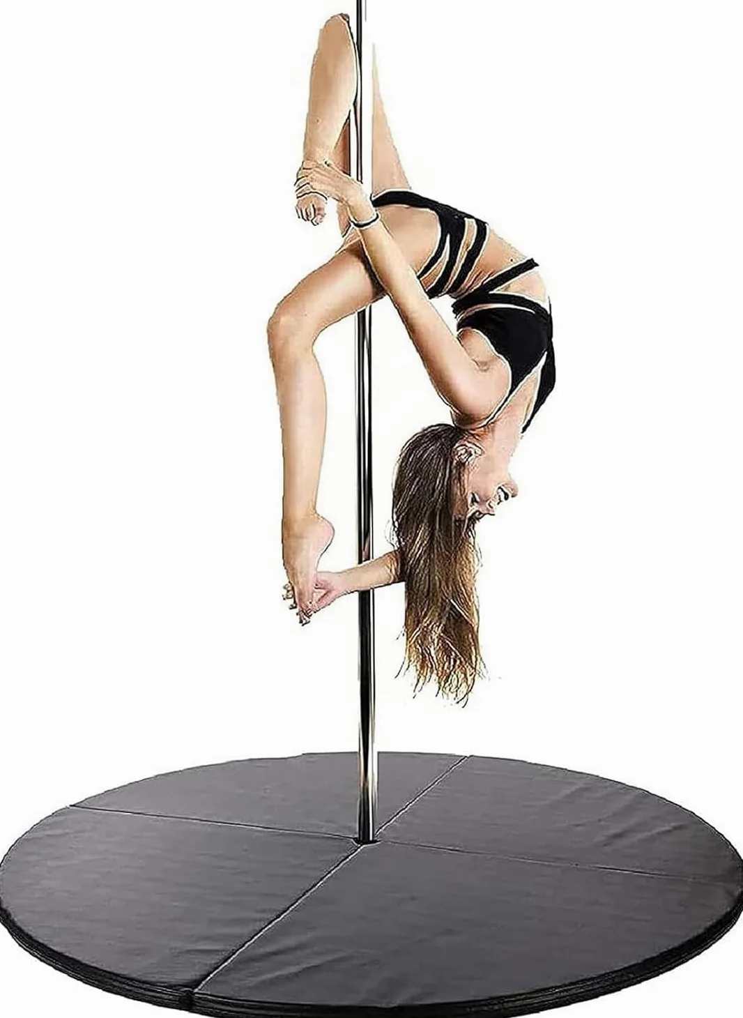 AviiSo Palo da Pole Dance Tappetino antiurto - Spessore 1,2 pollici/2 pollici/4 pollici, Imbottitura di sicurezza in schiuma pieghevole per i principianti della palestra in casa, Tappetino per eserciz