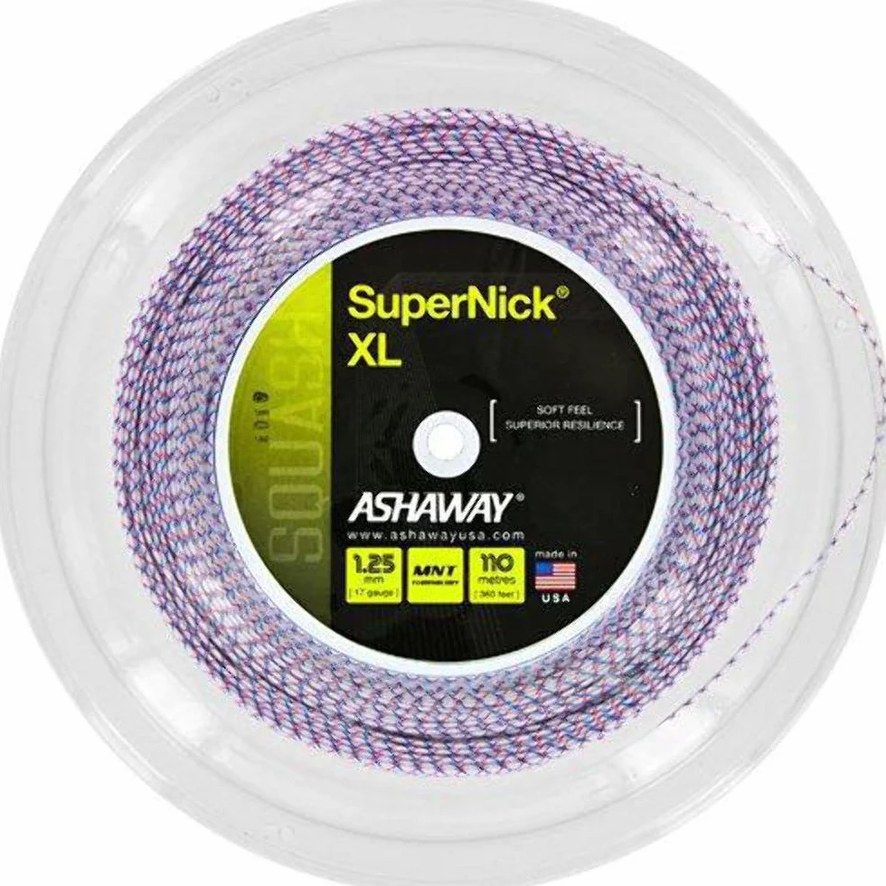 ASHAWAY Supernick XL Squash String Bobina 110 m