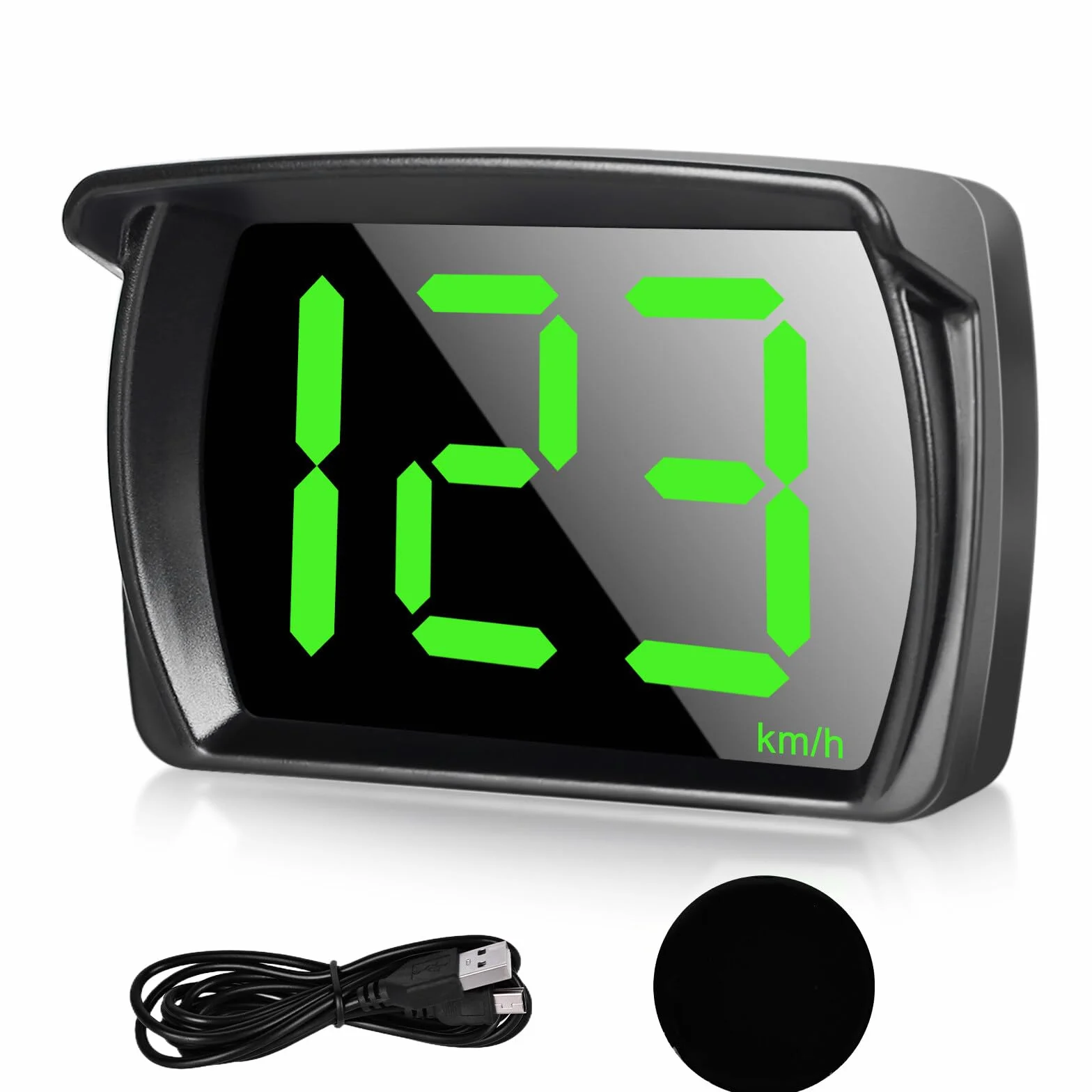 Head Up Display Auto HUD: Tachimetro Digitale per Auto Tachimetro Universale Auto Head Up Display con GPS + Beidou Dual Chip per tutte le Auto, USB Plug and Play, KMH, Tachimetro HUD per Auto