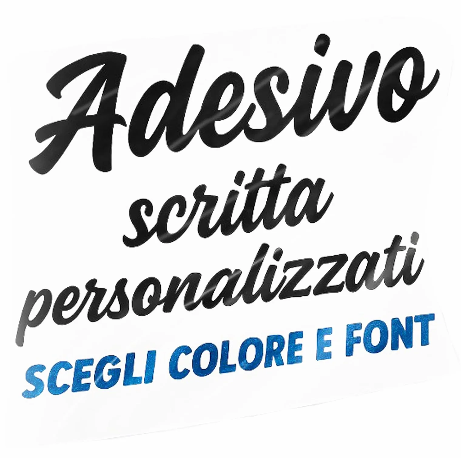 Adesivi personalizzati per auto e moto – Adesivo tuning racing scritta nome – Sticker decorativi impermeabili con testo personalizzato
