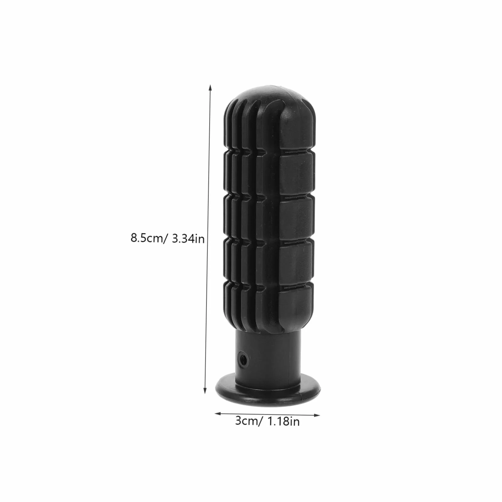 Yardwe 4 Maniglie per Calcio Balilla in Pvc Nero Ergonomiche Antiscivolo per Tavoli da Calcio 0,7m
