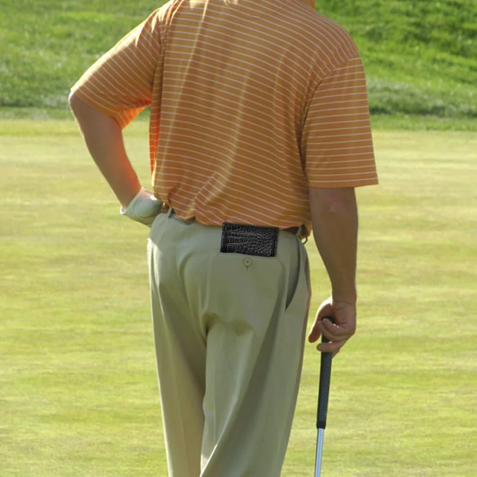 DONGKER Porta Carte da Golf Custodia Segnapunti in Pelle PU con Matita
