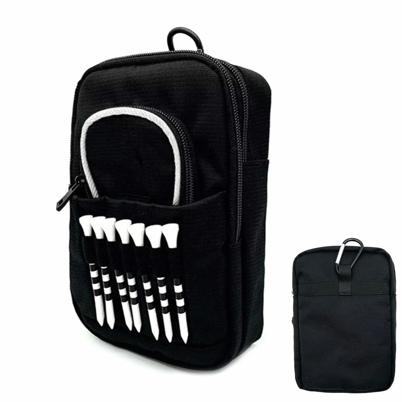 Porta palline da golf, organizer per sacche da golf con supporto frontale