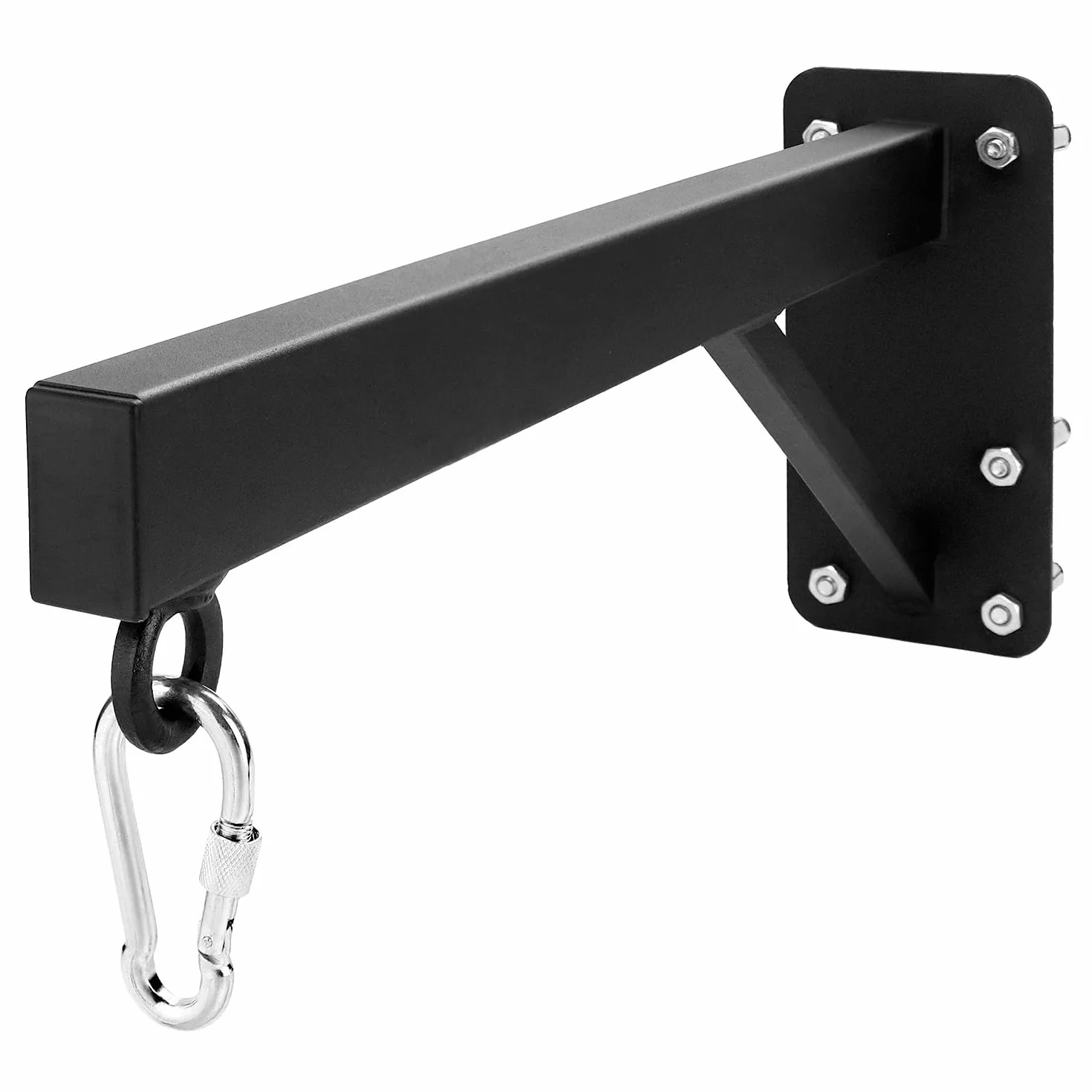 QWORK® Supporto da Parete per Sacco da Boxe - in Acciaio Solido - 60 cm - Portata 150 kg