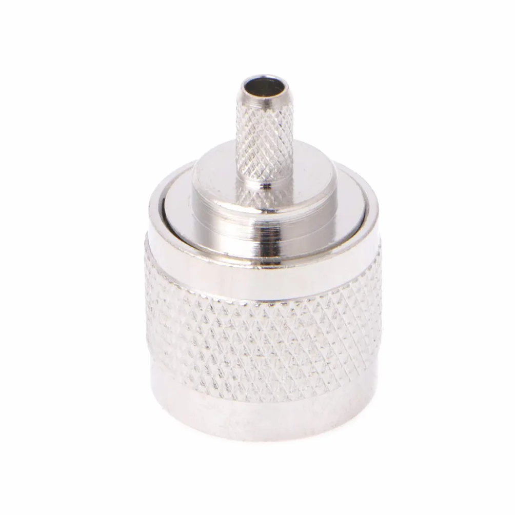 N Spina Maschio Crimpare RG58 RG142 LMR195 RG400 Cavo coassiale Connettore Dritto 10Pcs