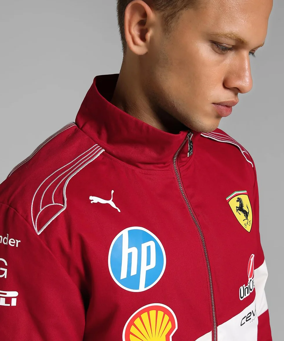 PUMA Scuderia Ferrari F1 Giacca Vintage Racing Team 2025 - Rosso