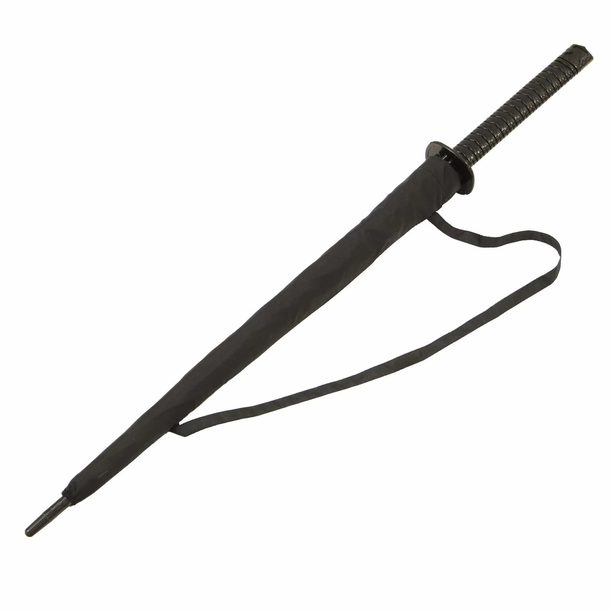 Paravento Ombrello Samurai Katana 100 cm Nero Automatico con Borsa