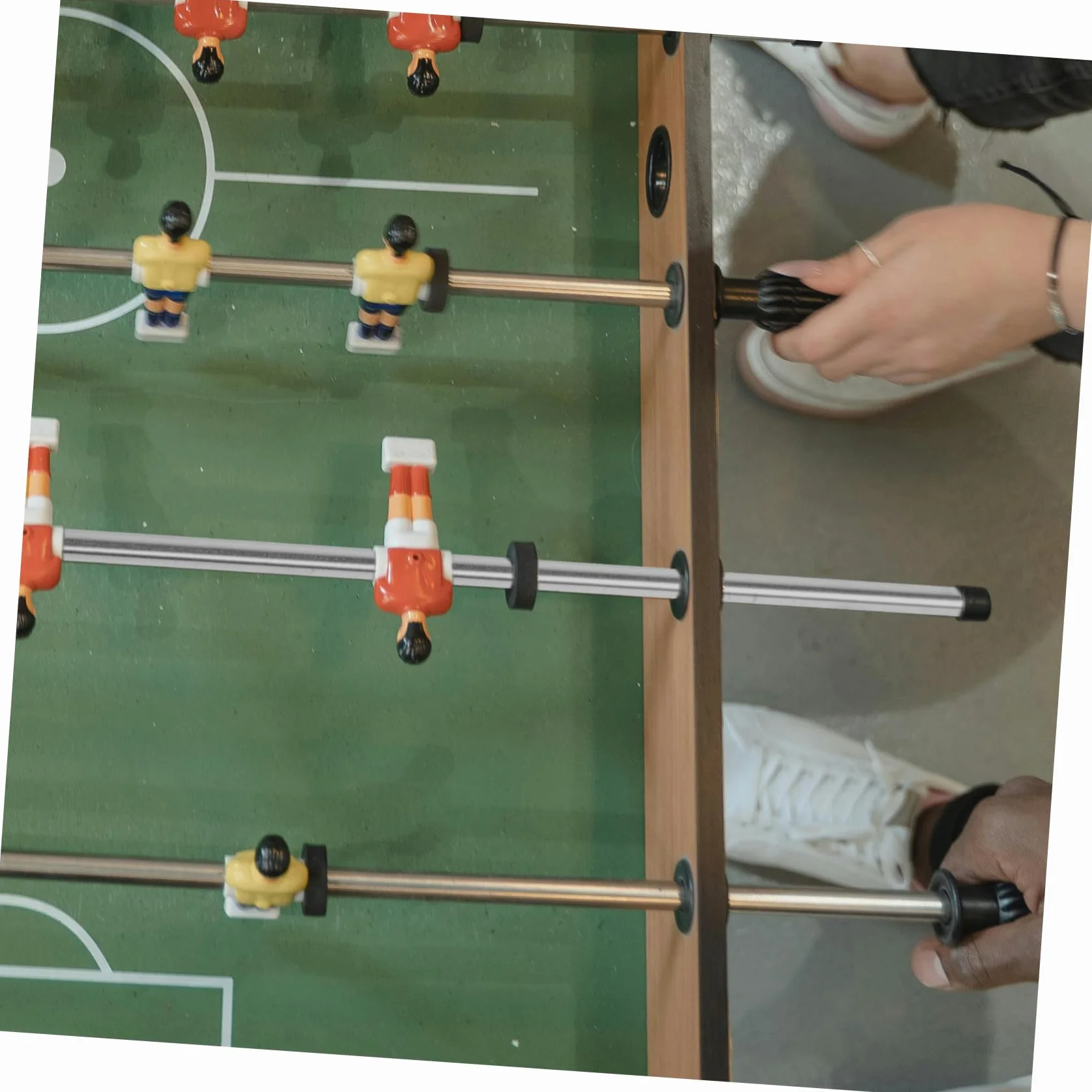 Aste Metalliche per Calcio Balilla Kisangel 2 Pezzi Ricambio Tavolo da Gioco