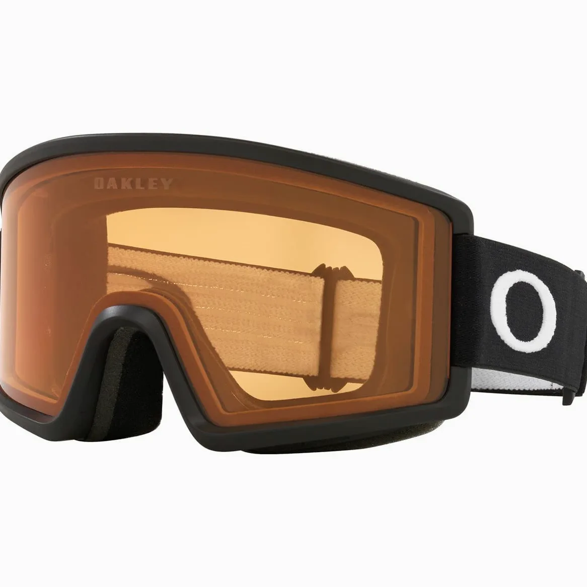 OAKLEY TARGET LINE Occhialini da nuoto MATTE BLACK/PERSIMMON Taglia unica