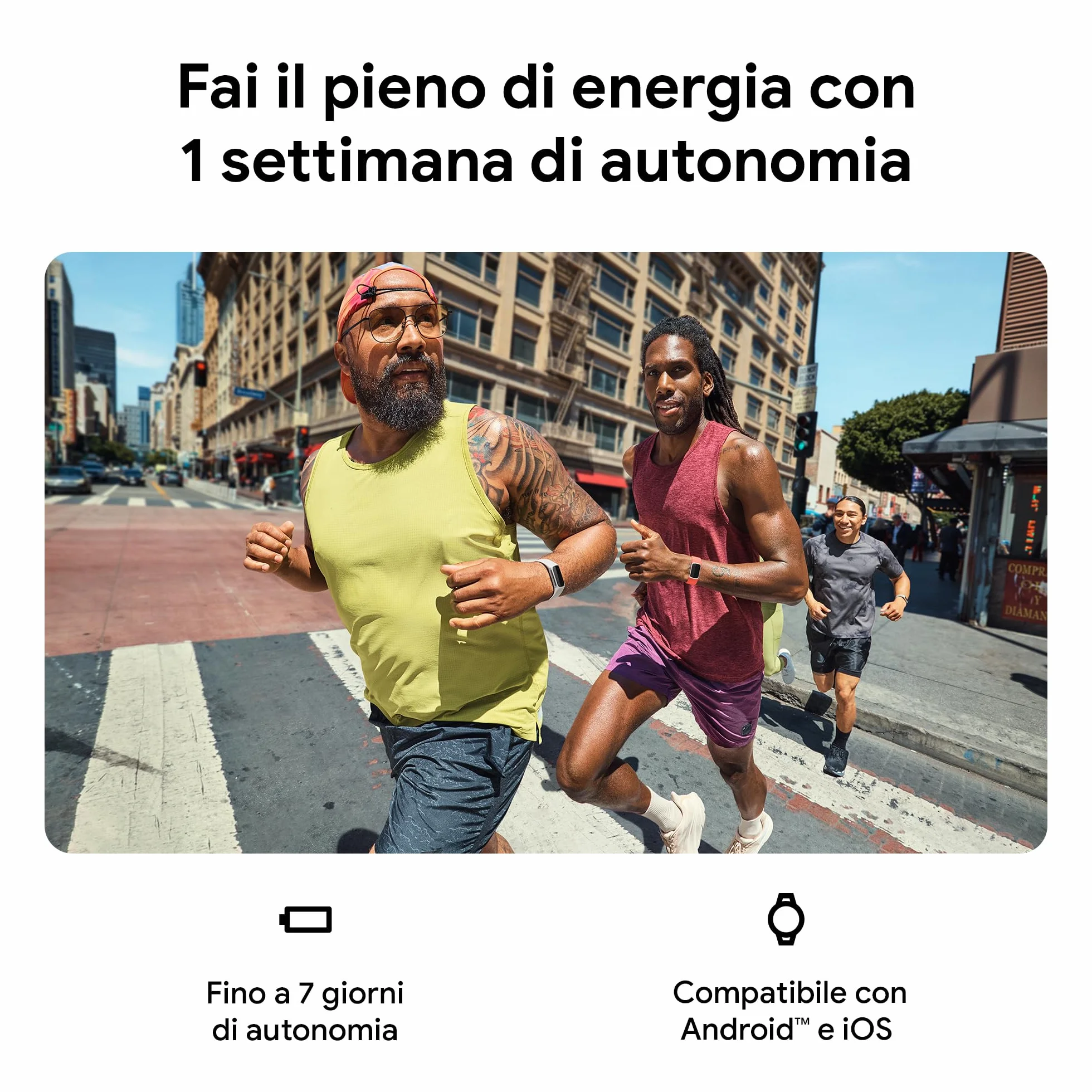 Google Fitbit Charge 6 Activity tracker con abbonamento Premium 6 mesi incluso 7 giorni batteria Google Wallet Maps