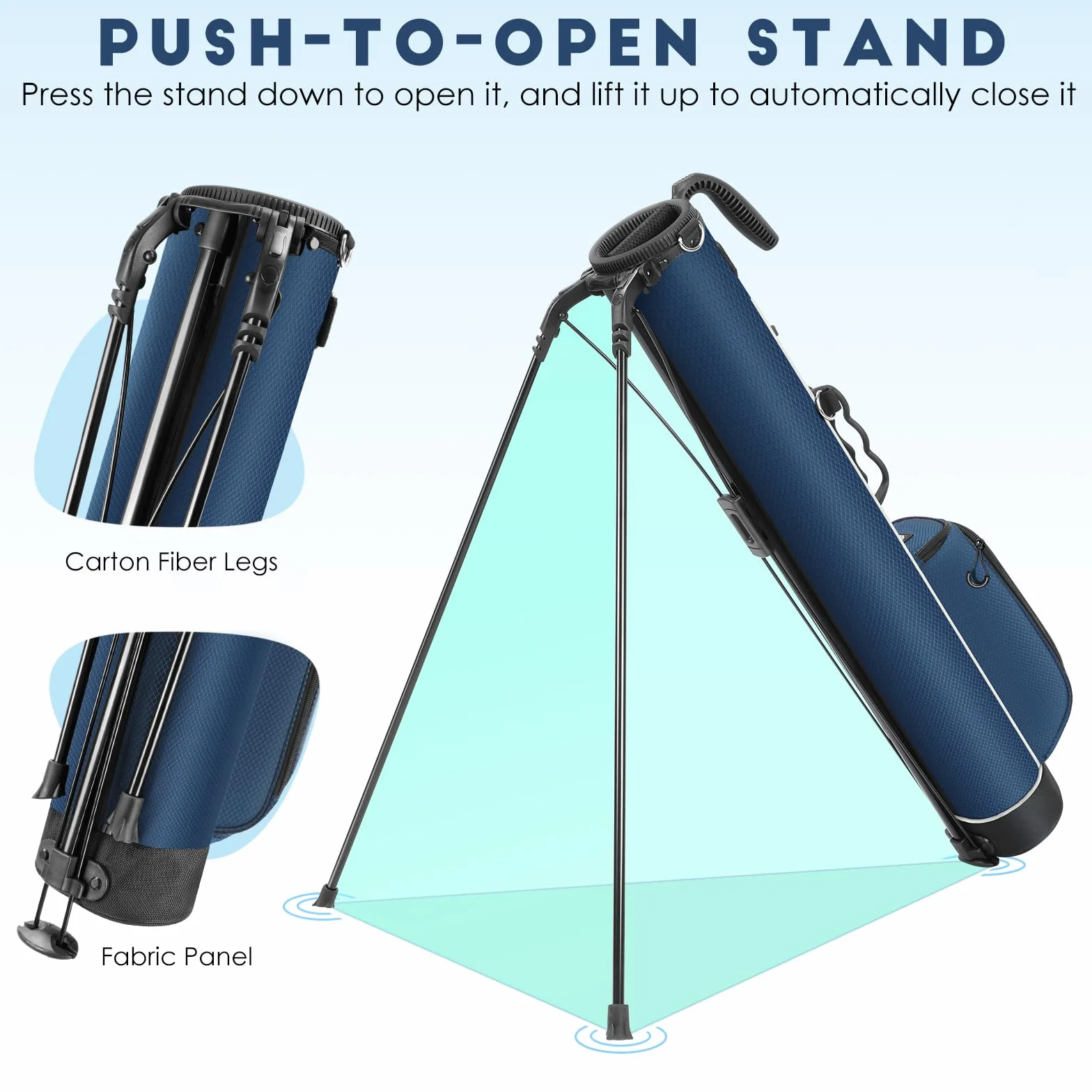Findway Borsa da Golf Stand Bag Leggera 2 Vie