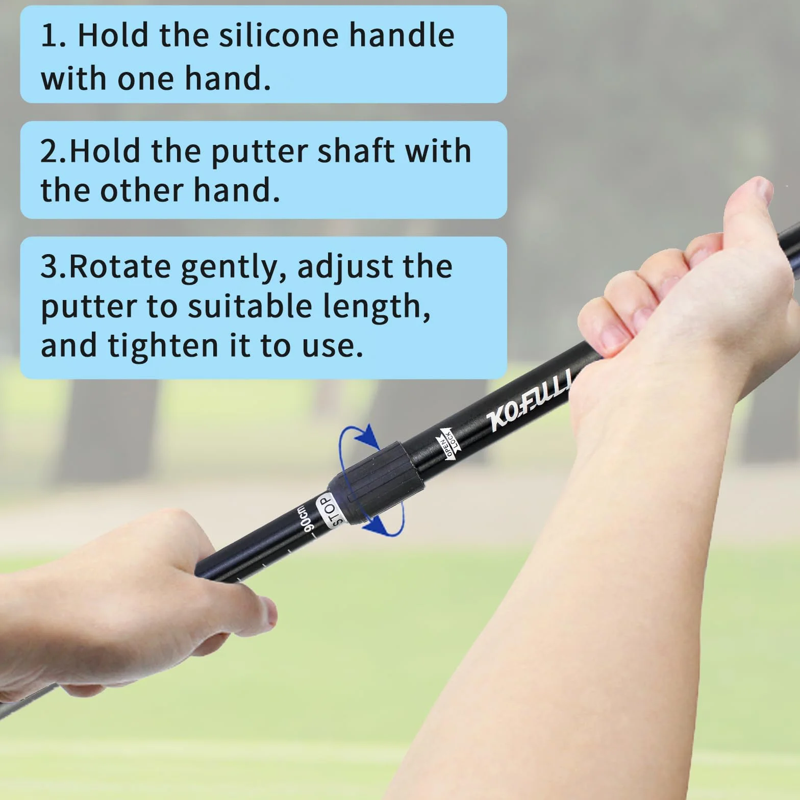 KOFULL Putter da golf bidirezionali Confezione da 5 Lunghezza regolabile