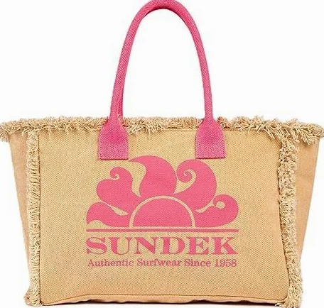 Sundek Donna AW909ABCA600 Miami Bag A7201 Beige Fuxia Beige Fuxia/TU