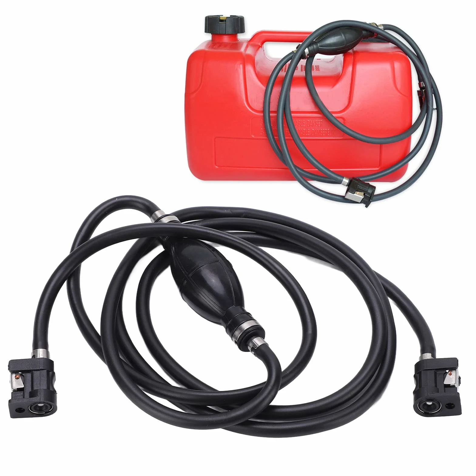 Kit Connettori Serbatoio Benzina per Motore Fuoribordo Gomma Resistente Leggero