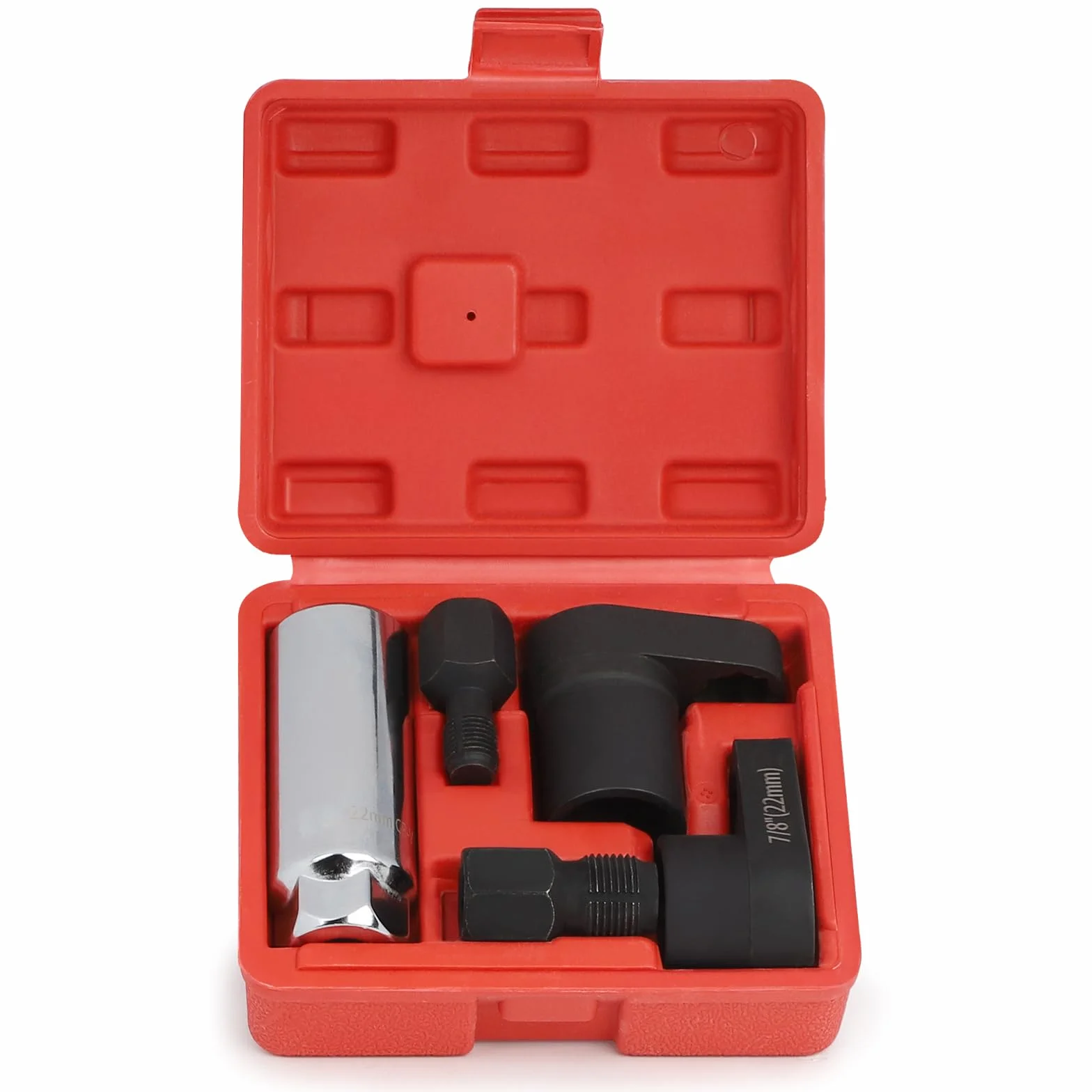 Set 5 Chiavi per Sonde Lambda 22mm, Emulatore Sonda Lambda, Riparazione Filettatura, Attacco 3/8 e 1/2 Pollici