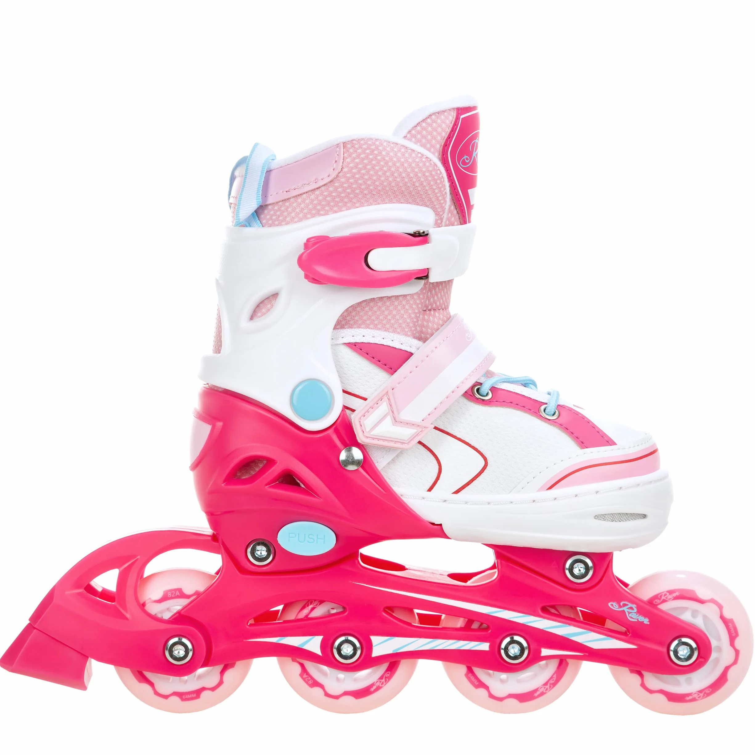 Pattini a rotelle per bambini 3 in 1 regolabili Raven con pattini quad