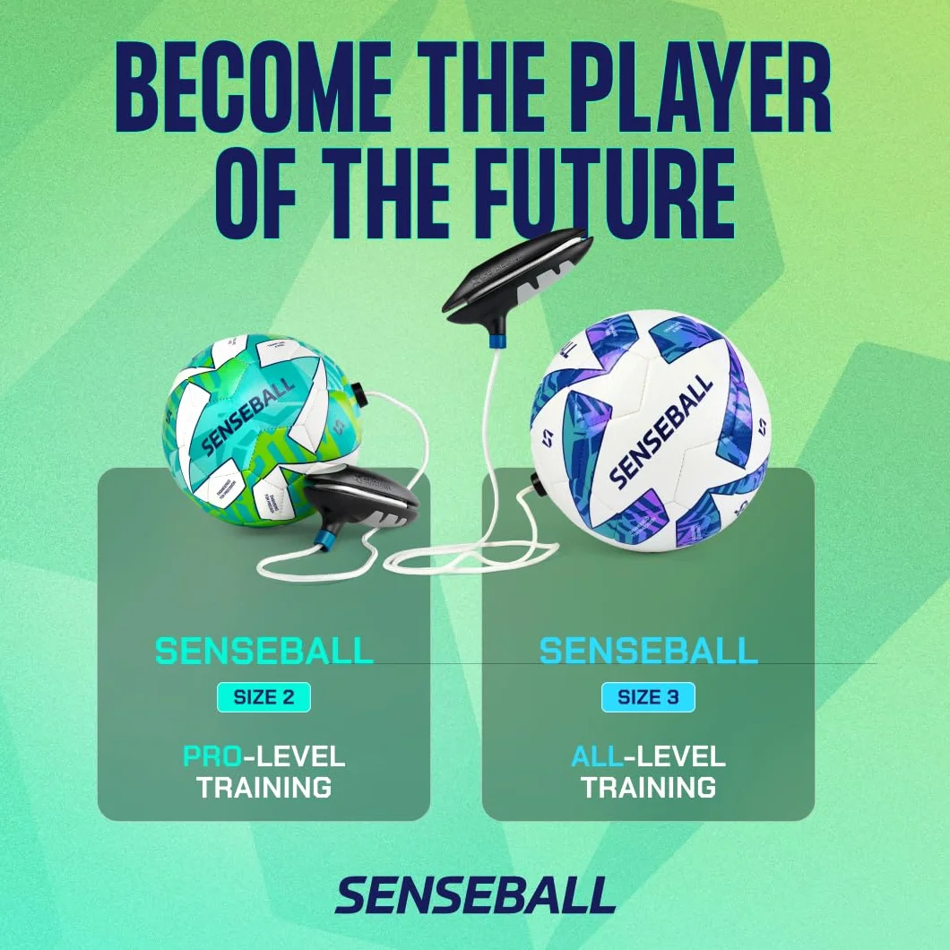 SenseBall Pallone da Calcio & App | Attrezzatura di Allenamento Giornaliero per Giocatori Avanzati | Migliora Abilità & Controllo con Programma di Coach Professionale 50+ Video