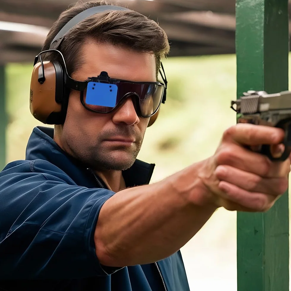 DONGKER Toppe per Occhiali da Tiro, 2 Pezzi Regolabile 180° Standard Internazionale