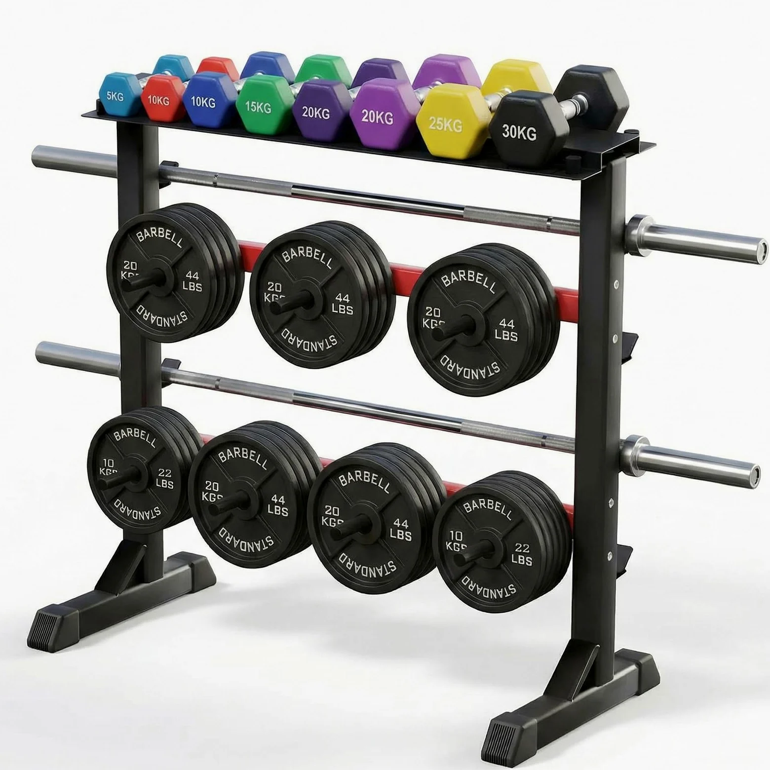 Supporto per manubri pesi per sollevamento pesi per sollevamento pesi fitness Porta Dischi Pesi Manubri per Palestra Casa max. 300 kg