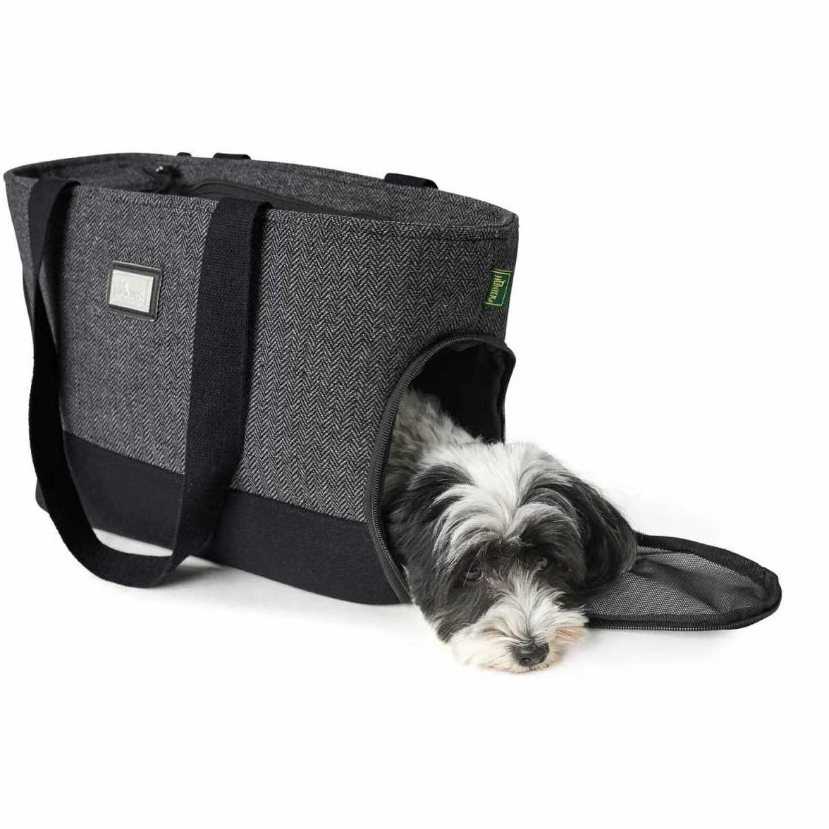 HUNTER Shopper Barcelona 40x19x30 cm szary z astuccio porta sacchettini