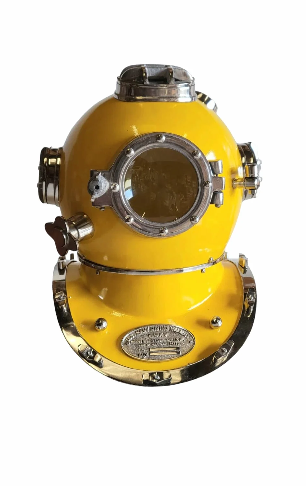 Casco da immersione in ottone massiccio vintage per ufficio casa
