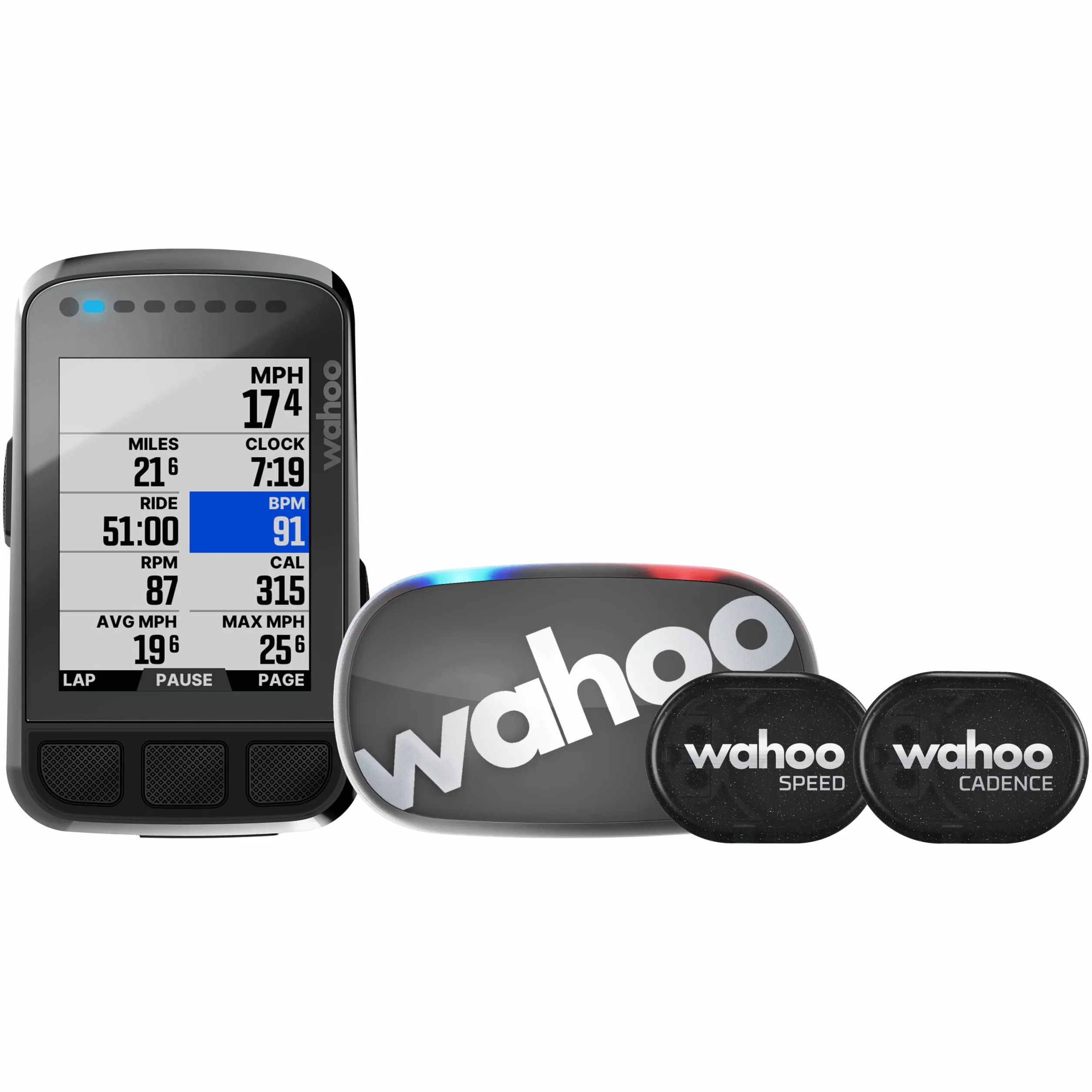 Wahoo Fitness ELEMNT BOLT V2 Bundle, Nero