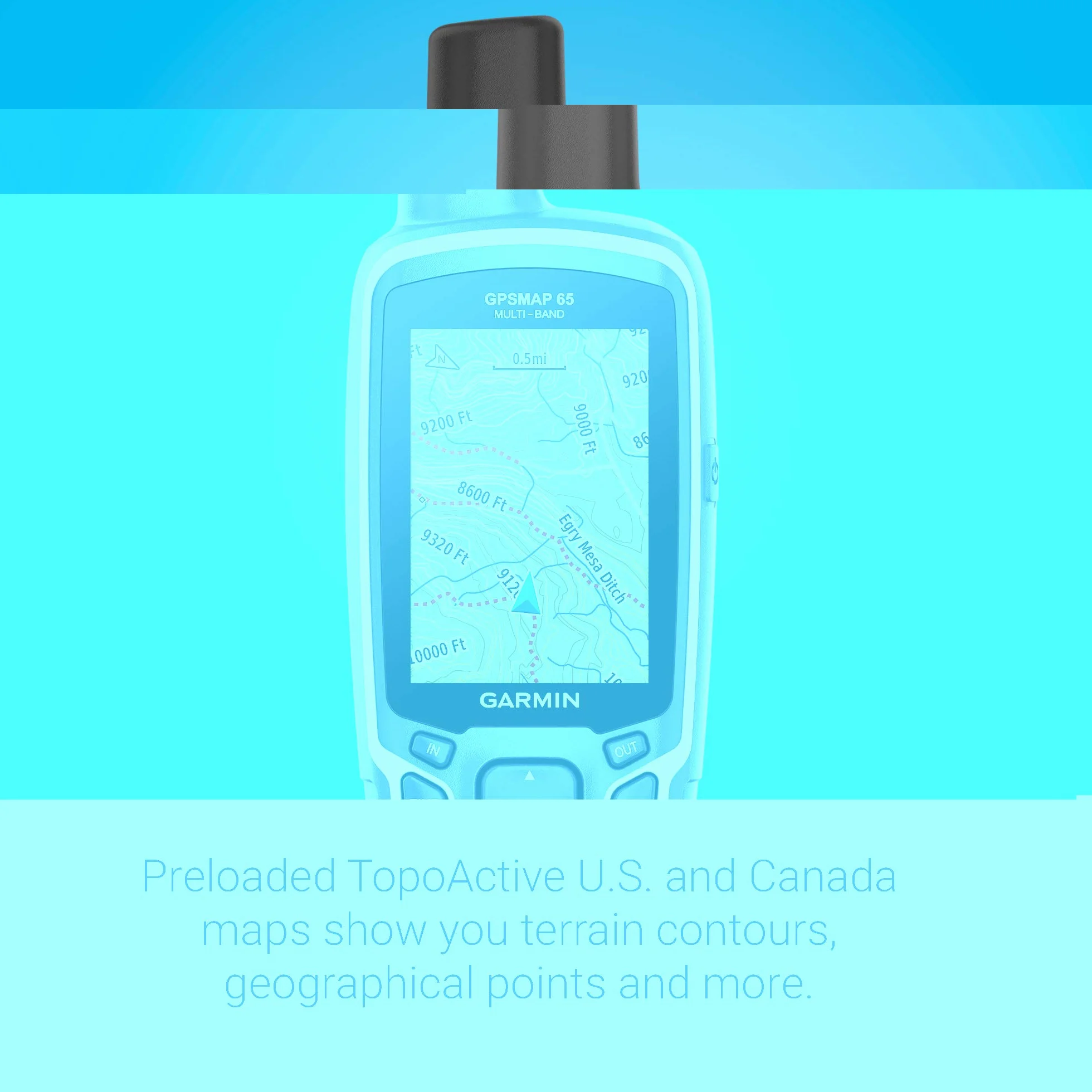Garmin GPSMAP 65 localizzatore GPS Personale Nero 16 GB GPSMAP 65, TFT, 6,6 cm (2.6"), 36 x 55 mm, 160 x 240 Pixel, 65536 Colori, 16 GB